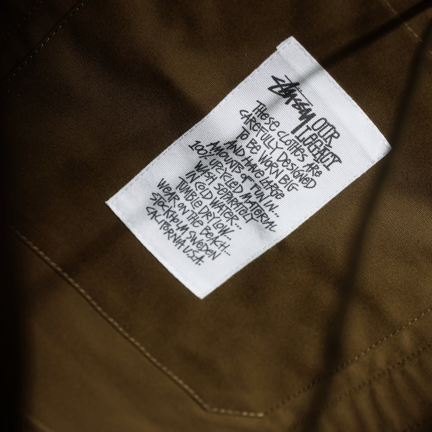 Stussy x Our Legacy Beach Bag(Olive)