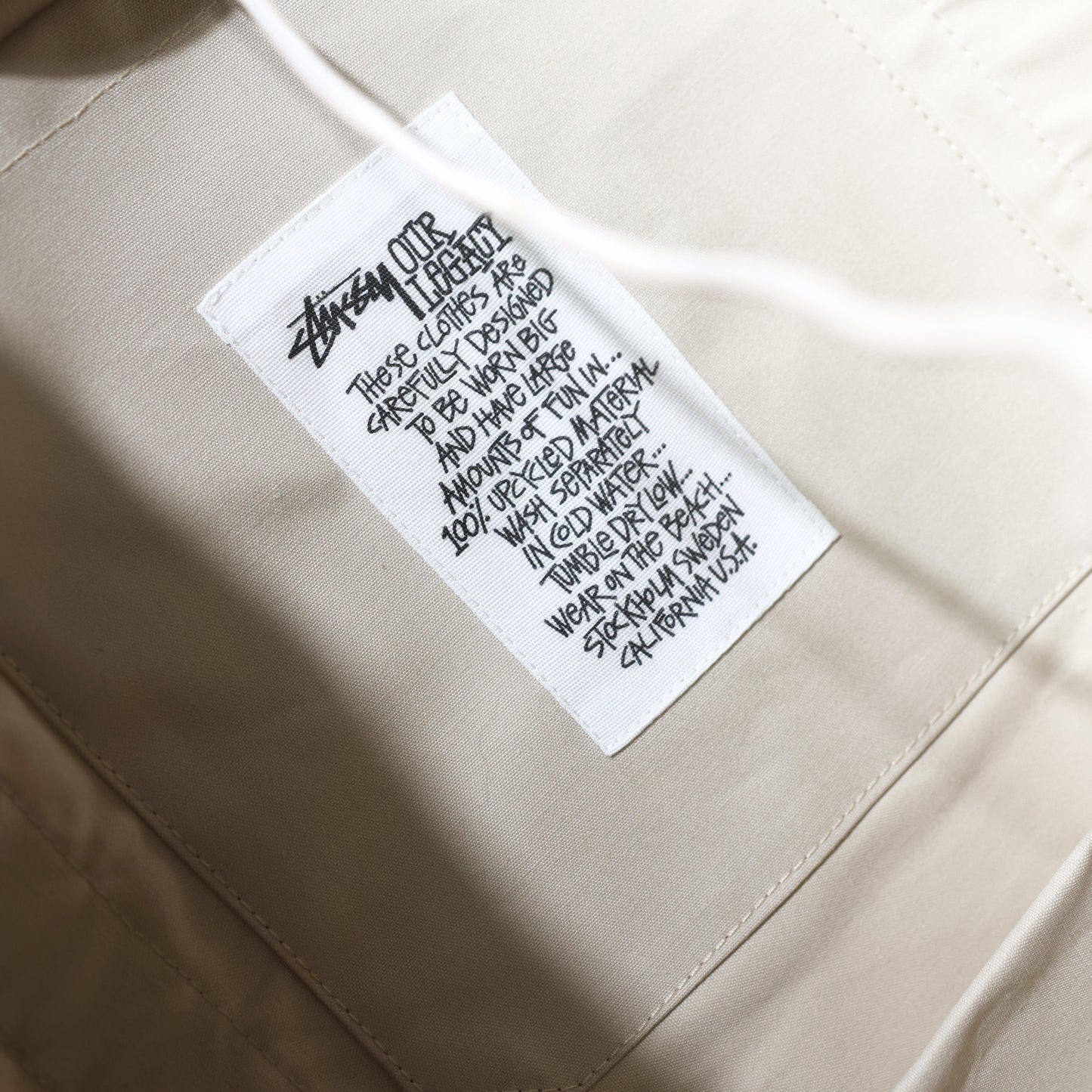 Stussy x Our Legacy Beach Bag(Bone)