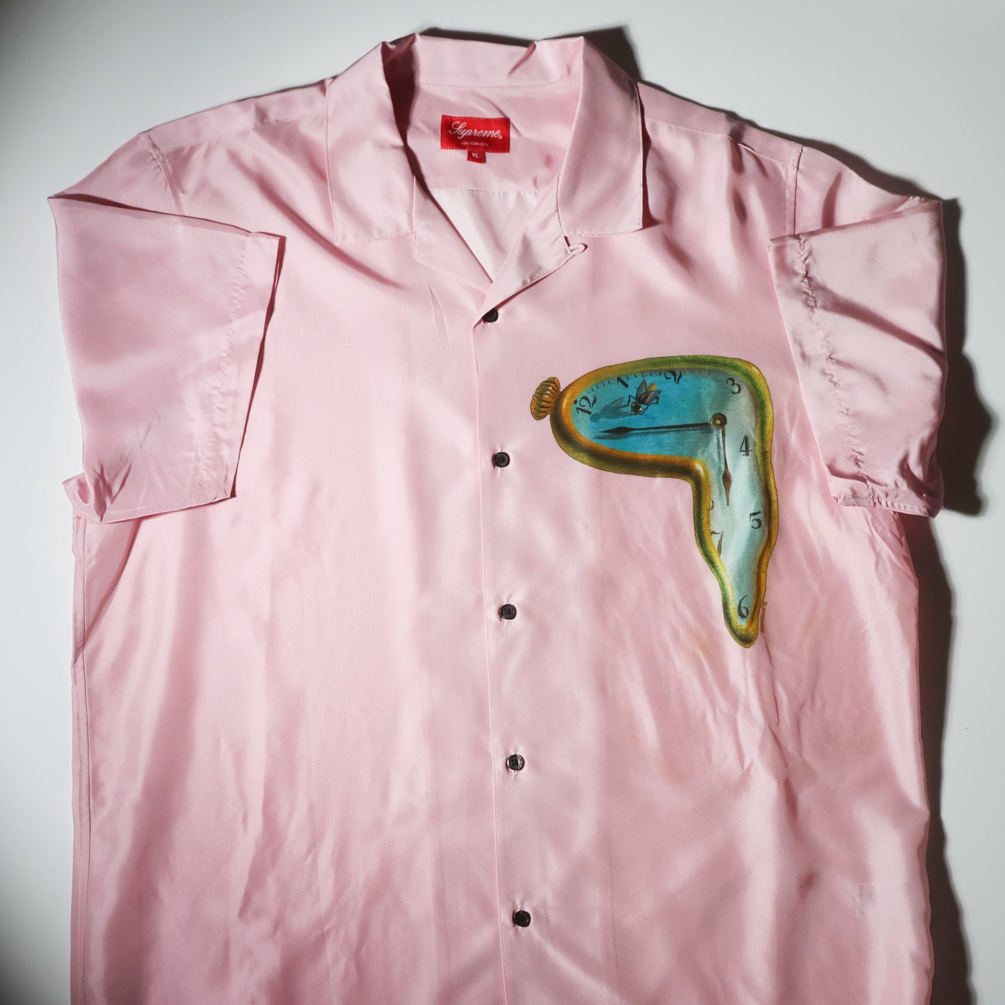 19SS SUPREME THE PERSISTENCE OF MEMORY S/S SILK SHIRTS