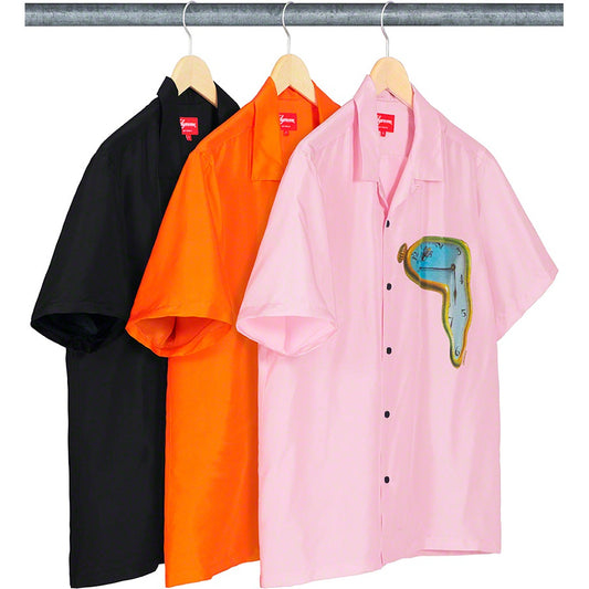 19SS SUPREME THE PERSISTENCE OF MEMORY S/S SILK SHIRTS
