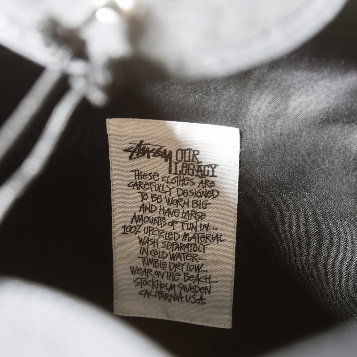 Stussy x Our Legacy Beach Bag(Black)